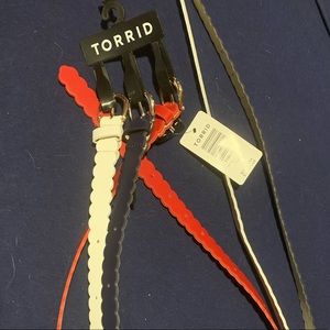 3 pack scalloped belts